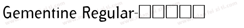 Gementine Regular字体转换